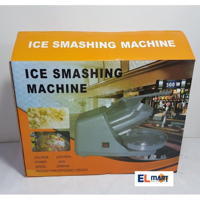 Elmart ice crusher 2 mata pisau/mesin es serut listrik kepal milo