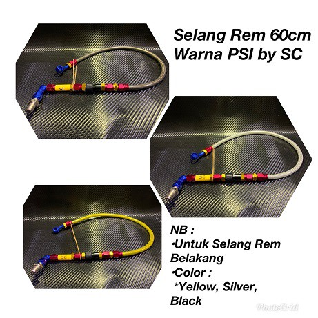 Selang Rem Belakang 65cm PSI Non PSI Brake Hose Rear FOURSIX_46