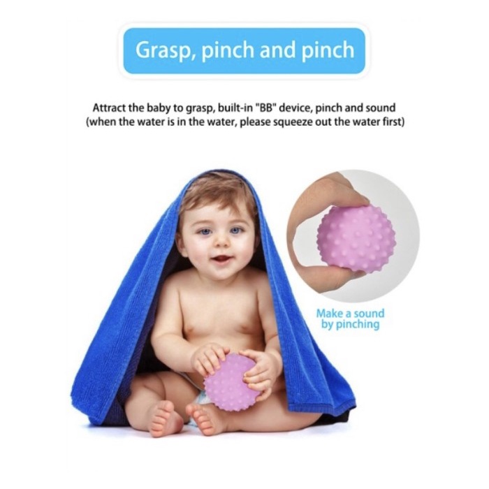 6PCS Sensory Balls With Box Baby Massage Bola Mainan Pijat Bayi Fidget