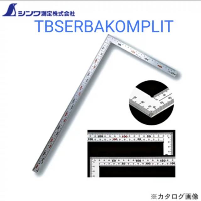 

Carpenter Large Wide Square With Magnetic Ruler 500mm x 250mm Penggaris 50cm x 25cm SHINWA 10445