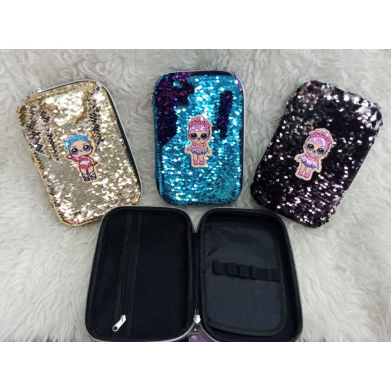 

Tempat Pensil Sequin Ukuran Jumbo Unicorn LOL Hard Case Pencil Box