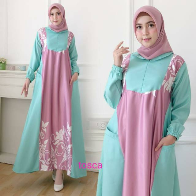 BAJU GAMIS Syakila Maxi Dress Syarii REAL PIC SIZE XL