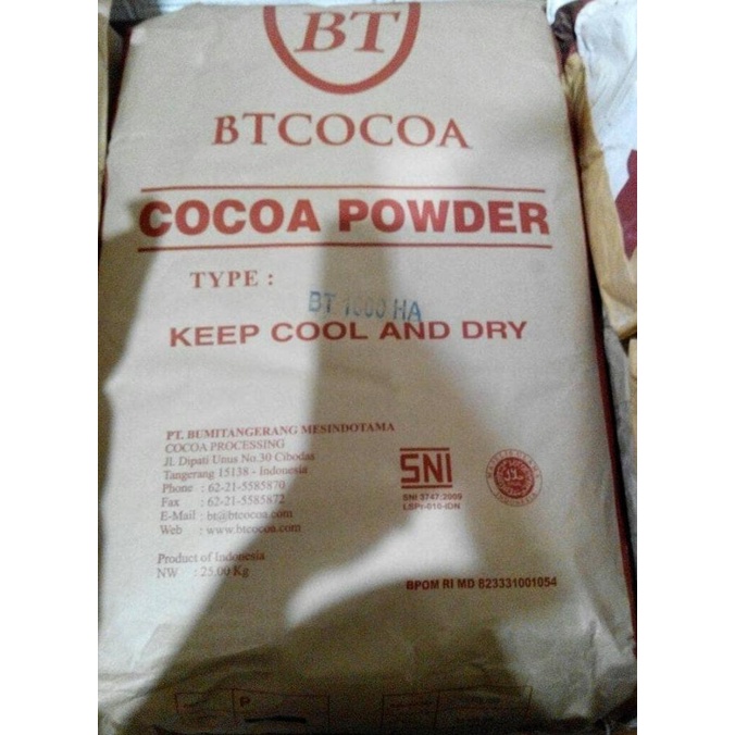 

Coklat bubuk BT COCOA / JAVA dark classic 1000 HA 1 KG atau 25 KG SAK