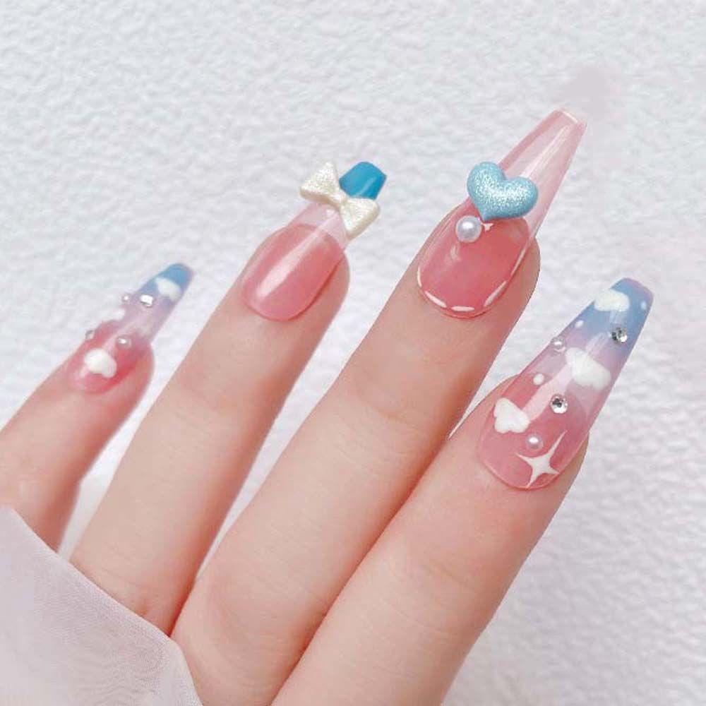 Mxbeauty Bow Nail Art Dekorasi Wanita Fashion Kupu-Kupu Manikur Aksesoris Glitter Symphony Ikatan Simpul Bor Kuku Hiasan Kuku