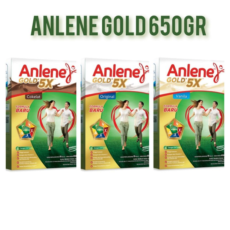 Anlene Gold Formula 5X 640/620g Tinggi Kalsium