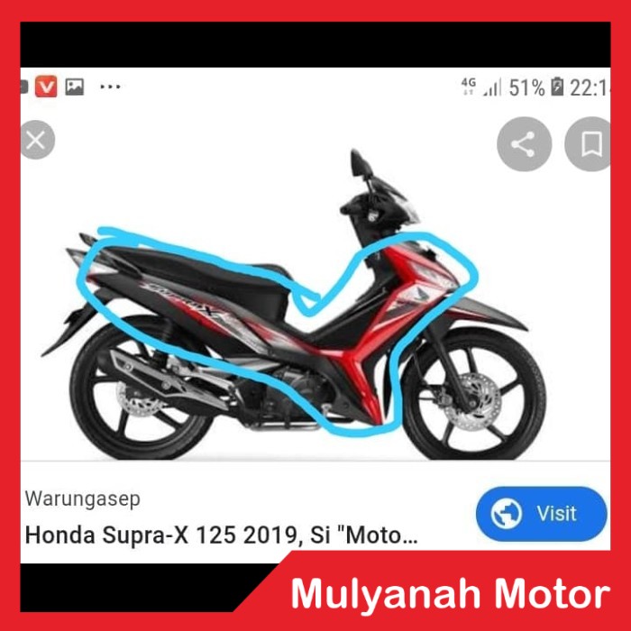 paket body halus kasar supra x 125 fi