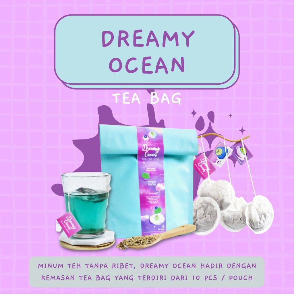 

Dreamy Ocean Tea Bag / Teh Celup Telang / Teh Butterfly Pea