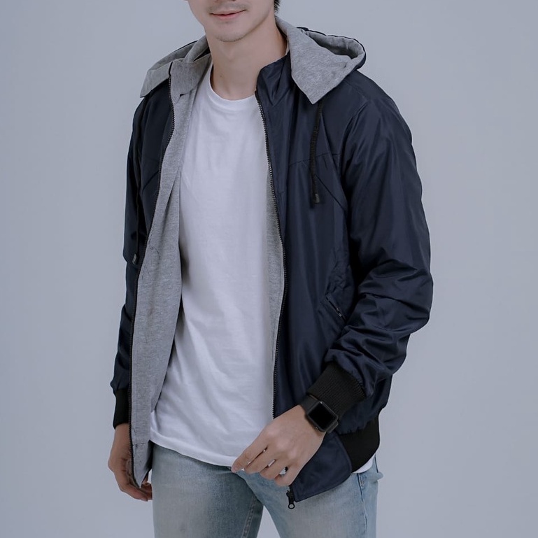 [COD] Jaket Parasut Polos - Jaket Parasut Pria BB Polos ORIGINAL