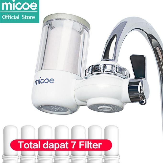 Micoe Pemurni Air Kran Filter Kran Dapur Total Dapat 7 Filter Elemen