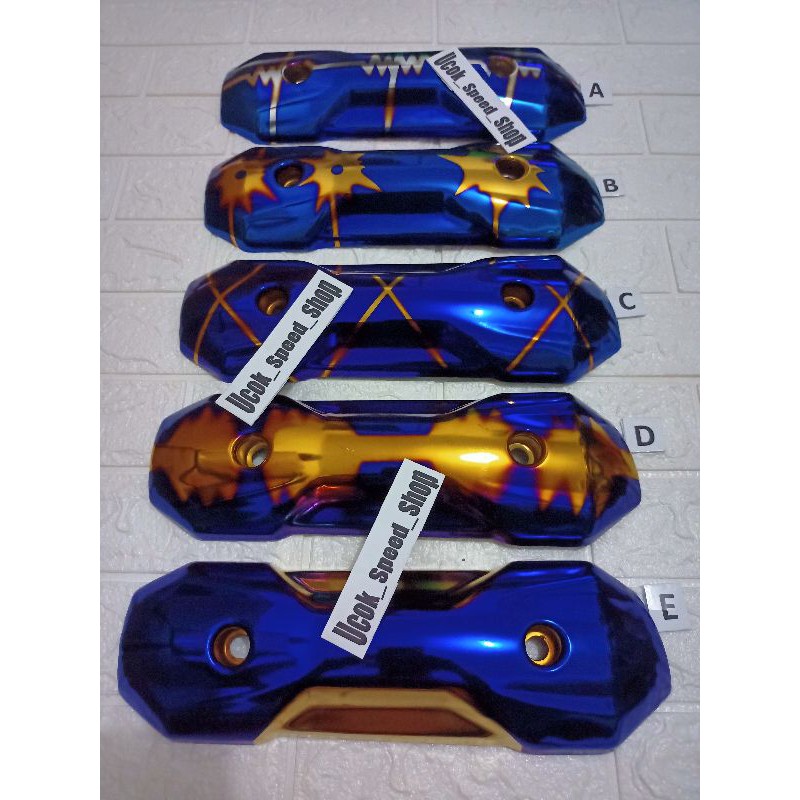 Tameng Knalpot Zoomer TwoTone Thailand Bakaran Cover Knalpot Zoomer Asli Heng beat Scoopy Vario dll