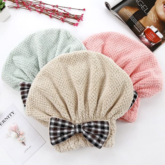 BlossomBaby - Handuk Topi Bahan Tebal Bagus Microfiber