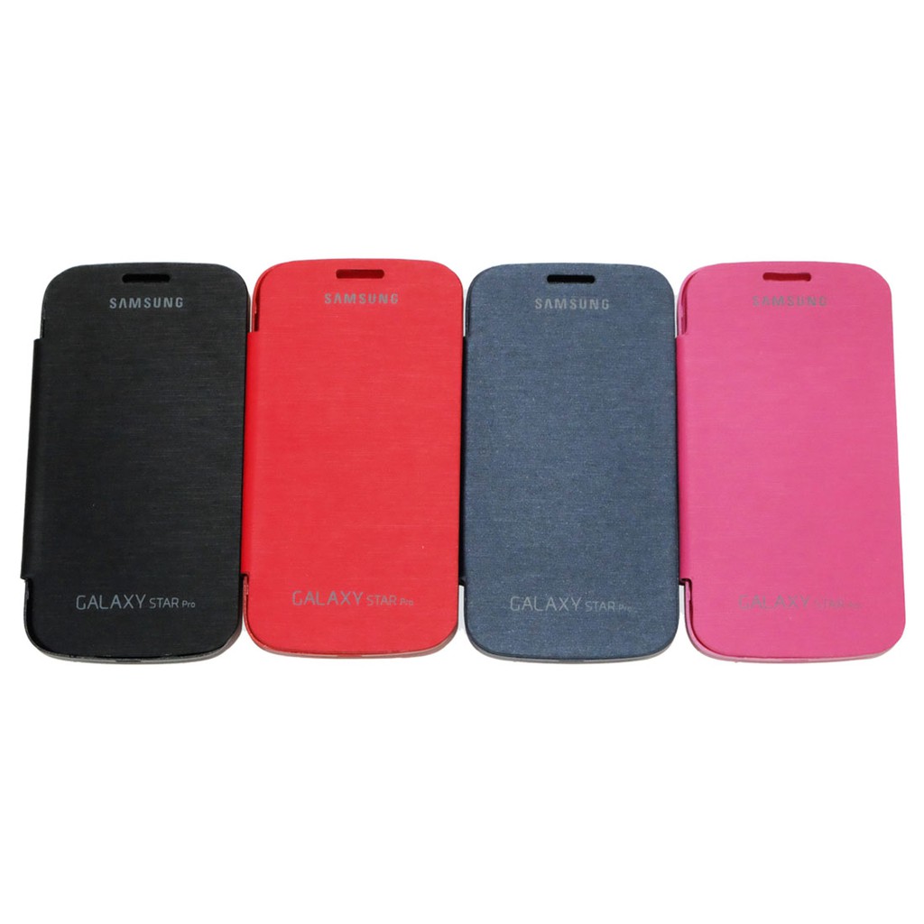 Sarung Leather Case Samsung Galaxy Star Pro / S7260 / S7262 Flipcover View / Flipcover Kulit - Colour