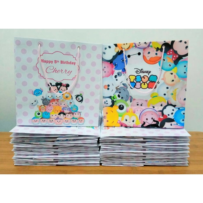 

Paper Bag Souvenir Ultah Size Medium Tsum Tsum