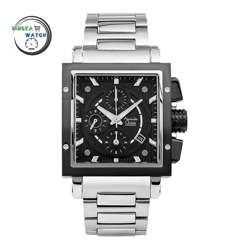 JAM TANGAN COWOK ALEXANDRE CHRISTIE AC ORI SERI 6182MC KOTAK