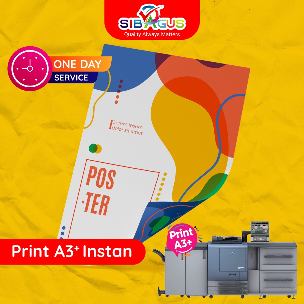 Print A3+ 2 sisi | Print Art Carton | Print Brosur, Poster