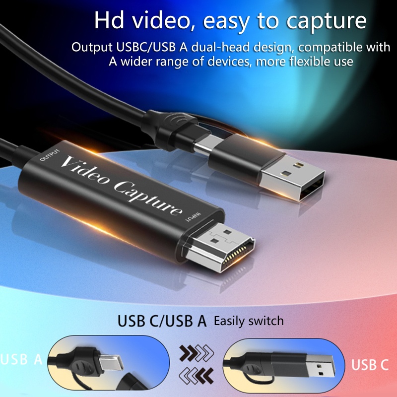 Vivi Game Video Capture Card 1080P Tipe A Type C Khusus Live Streaming