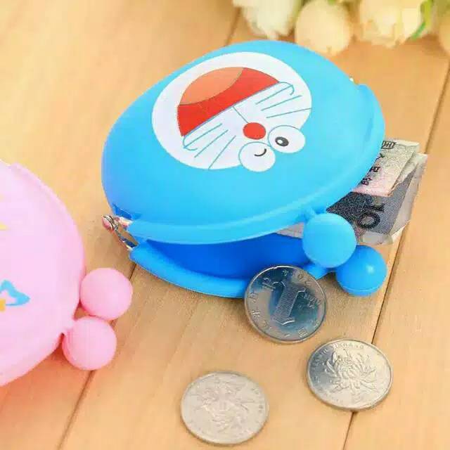 Dompet Koin Dompet Mini Silikon Karakter Pooh Melody Line
