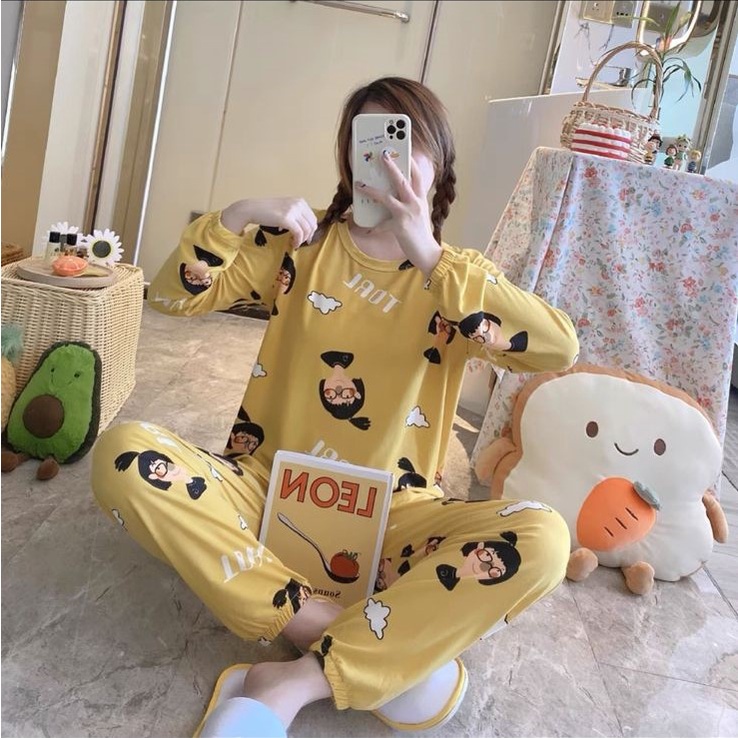 COD pp piyama fashion wanita / Piyama Import PP / stelan wanita / baju tidur wanita-3