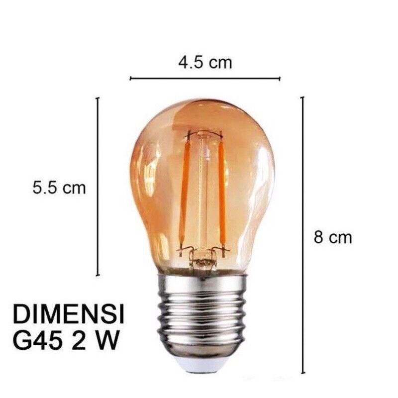 lampu filamen e27 G45/lampu led filamen/lampu cafe/lampu hias