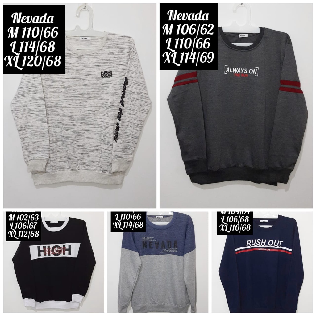 Baju Matahari Nevad@ Sweater Pria Atasan laki laki dewasa original branded bisa unisex