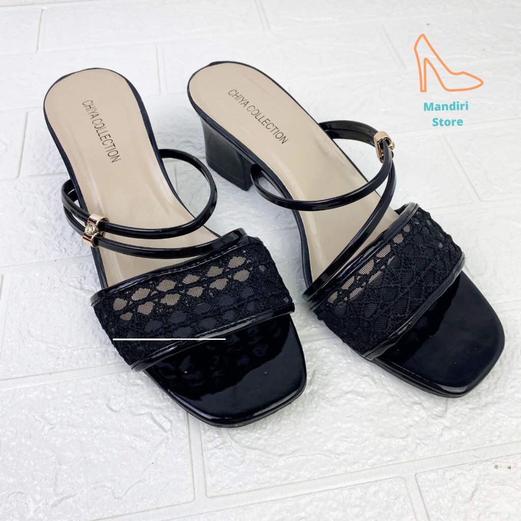 mandiristoreshoe-SANDAL WANITA BERRY HAK TAHU 3 CM BDY01