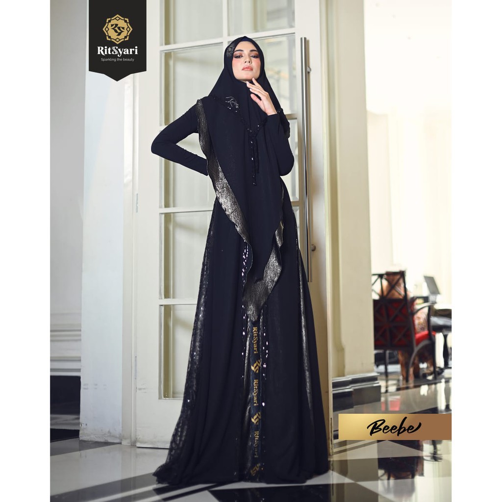 [RITZ SYAR'I] GAMIS SYARI / DRESS SET MEWAH ORIGINAL " BEEBE " By Ritz Syar'i
