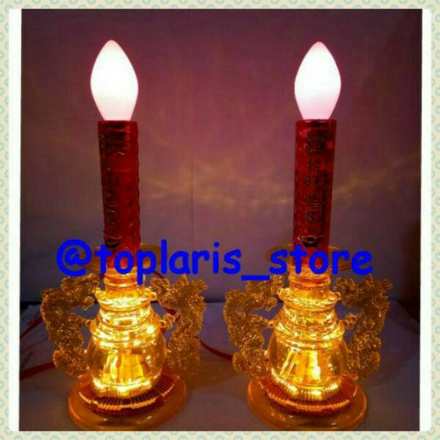 Lampu Puja Sembahyang Led Nanas Naga Yen Pao Motif Kecil 01