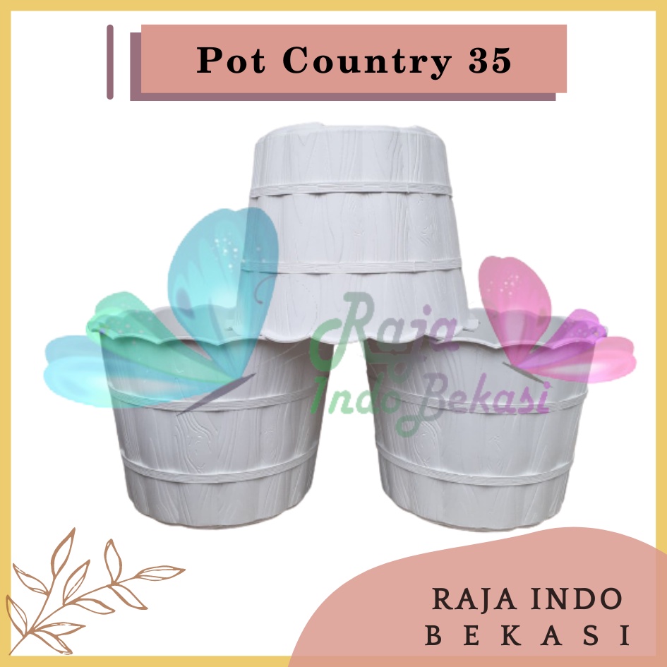 Pot Shallom Country 35 Putih