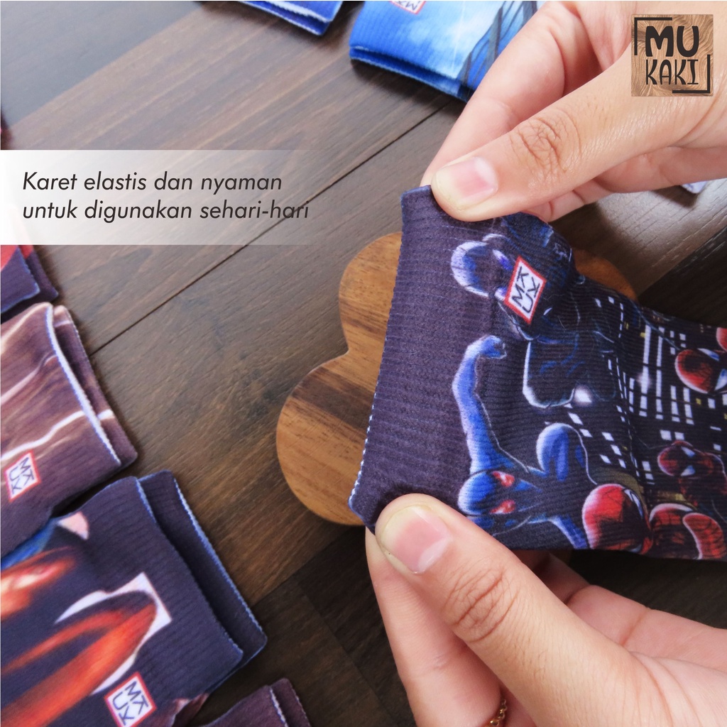 Kaos Kaki Jempol Anak Printing Karakter Murah Mukaki L