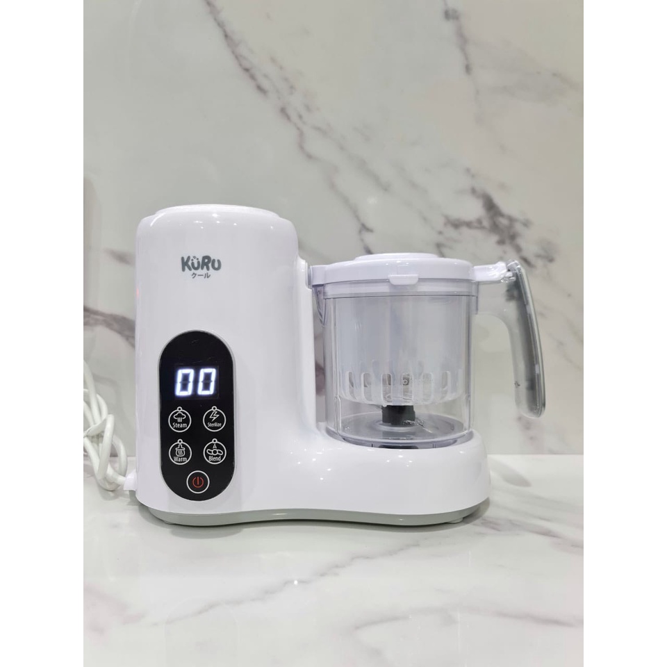 KURU FP5800 4in1 Baby Food Processor Food Maker Steamer Blender MPASI