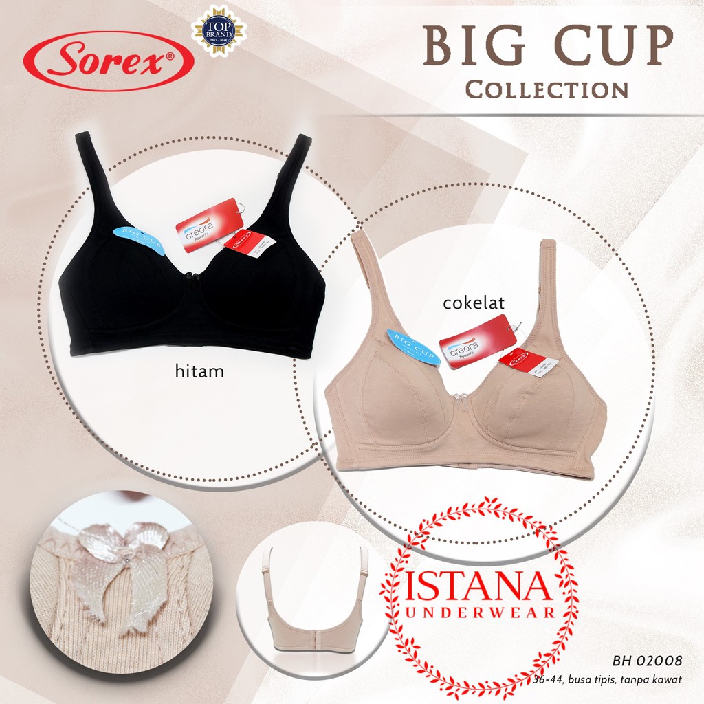 Bra big cup SOREX tanpa busa | BH bigcup | creora collection