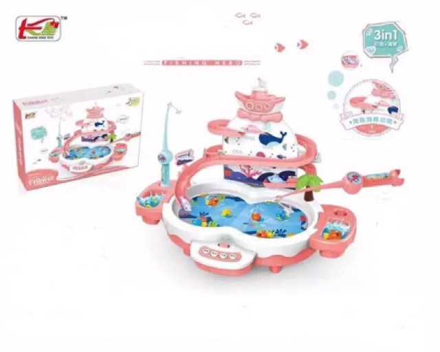 [semuajual] MAINAN PANCINGAN 3 in 1 PANCINGAN IKAN MAGNET SELUNCURAN DOLPHIN DAN MINI PIANO TERBARU-4