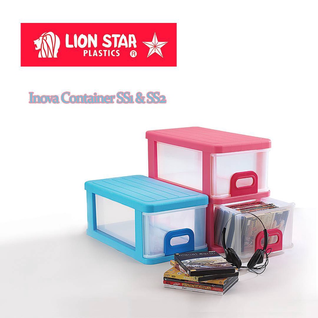 LION STAR IN 2 INOVA CONTAINER 2 SUSUN LACI SERBAGUNA DVD LIONSTAR