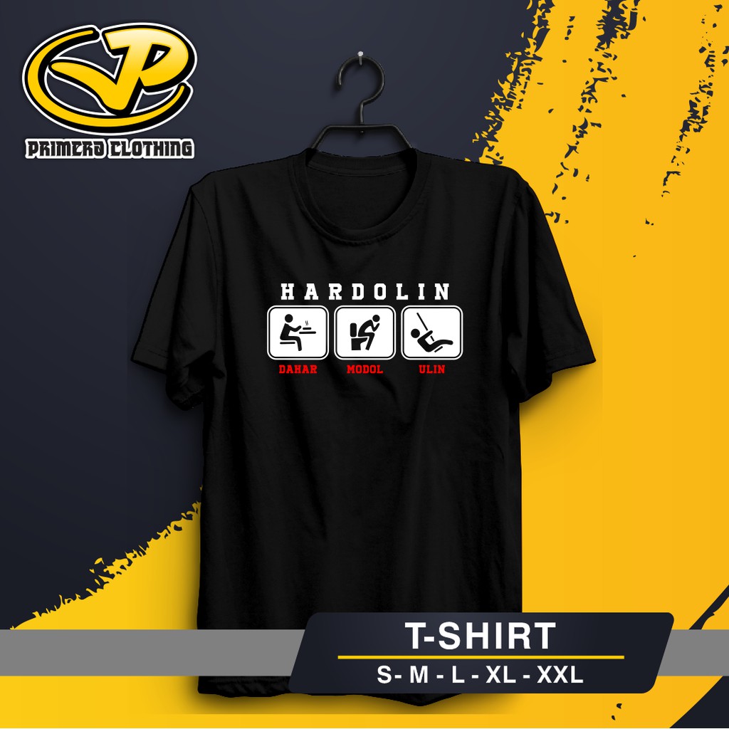 KAOS BAJU KATA UNIK KERAN BAHASA SUNDA HARDOLIN DAHAR MODOL ULIN-PRIMERA CLOTHING