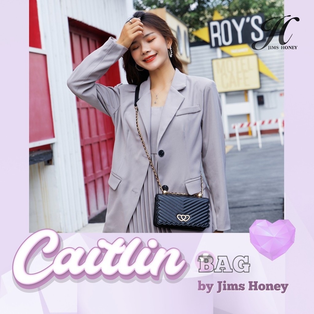 JIMS HONEY JH Caitlin Bag Tas Pesta Elegan untuk Wanita Grosir Free Exclusive Box Jimshoney