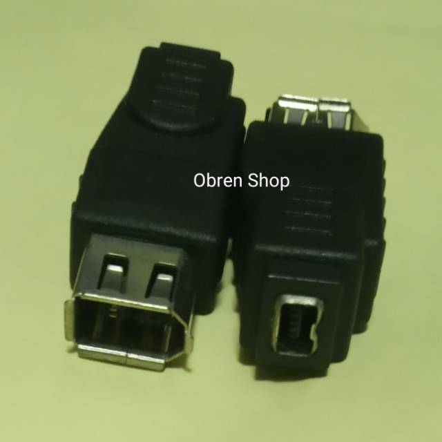 KONEKTOR FIREWIRE 1394A 6 PIN FEMALE TO 4 PIN FEMALE