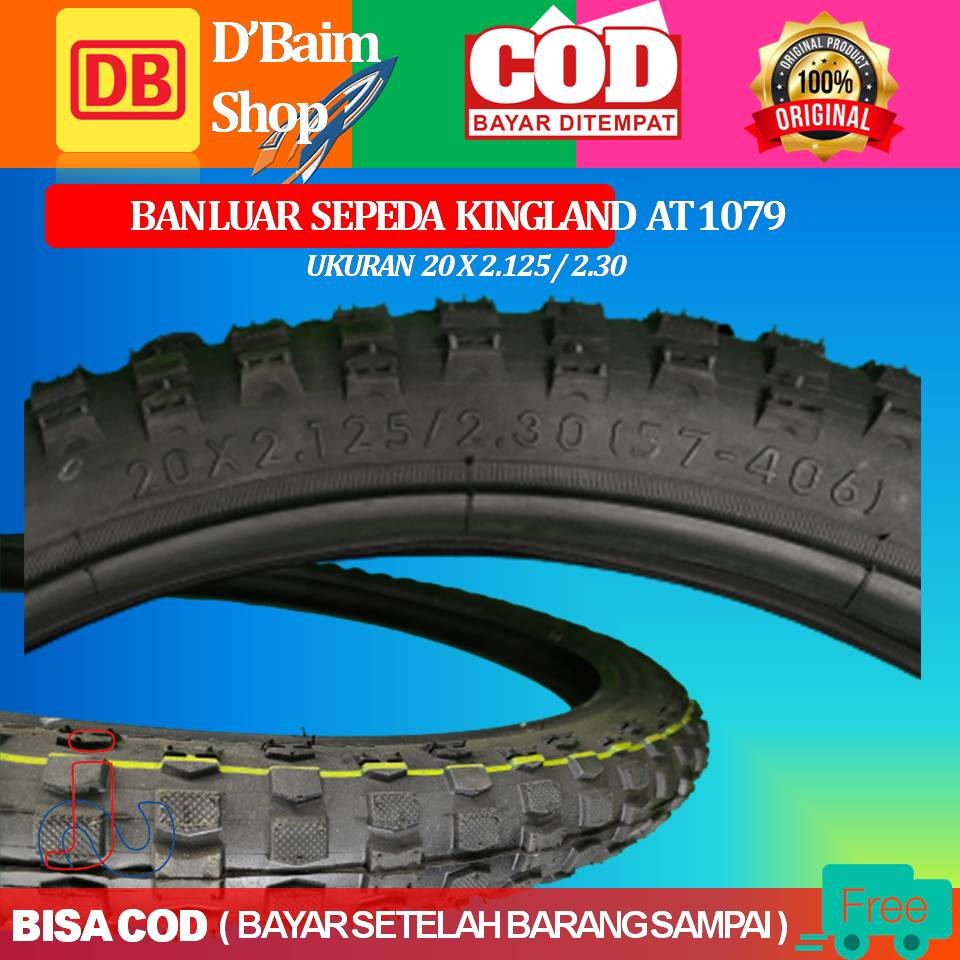 Ban Luar Sepeda BMX kingLand AT109 Ban Luar Sepeda BMX 20 Inch