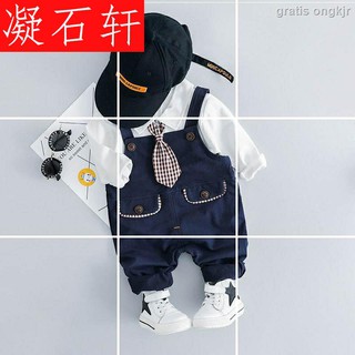 Set 2pcs Celana Panjang Overall Gaya Korea Untuk Bayi Set 2pcs Celana Panjang Overall Gaya Korea Untuk Bayi