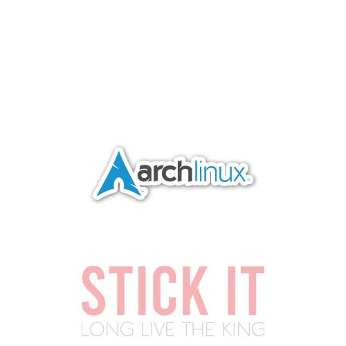 

Stiker sablon setrika DTF kaos baju sticker vinyl arch linux 21