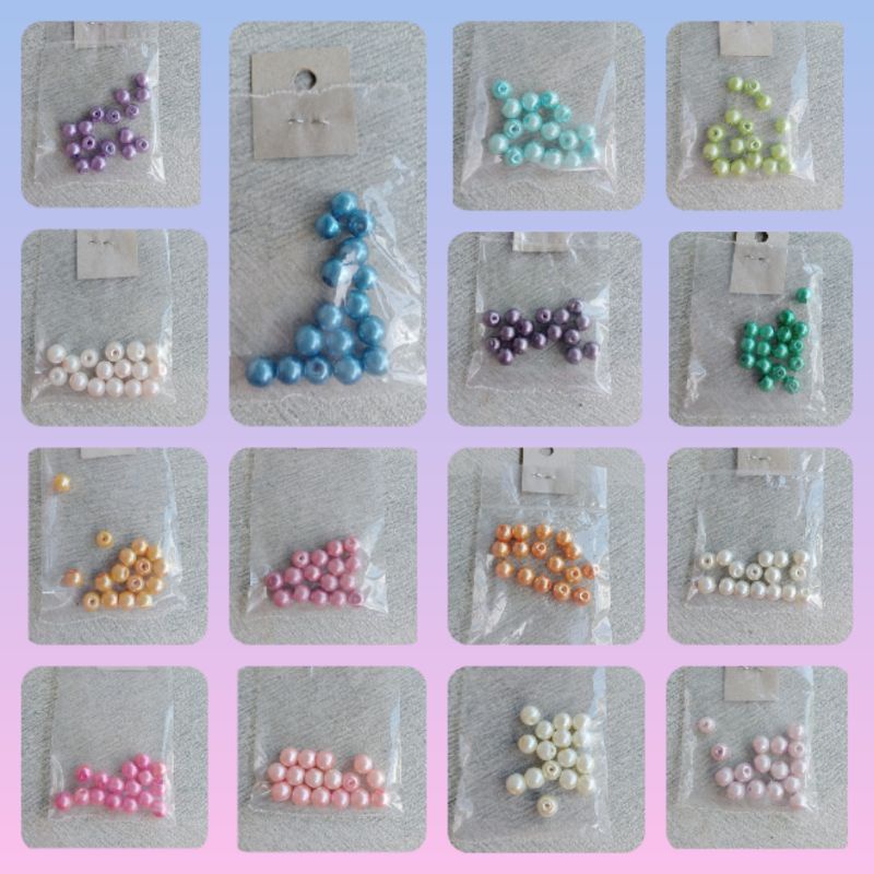 manik payet monte mutiara berat 6mm