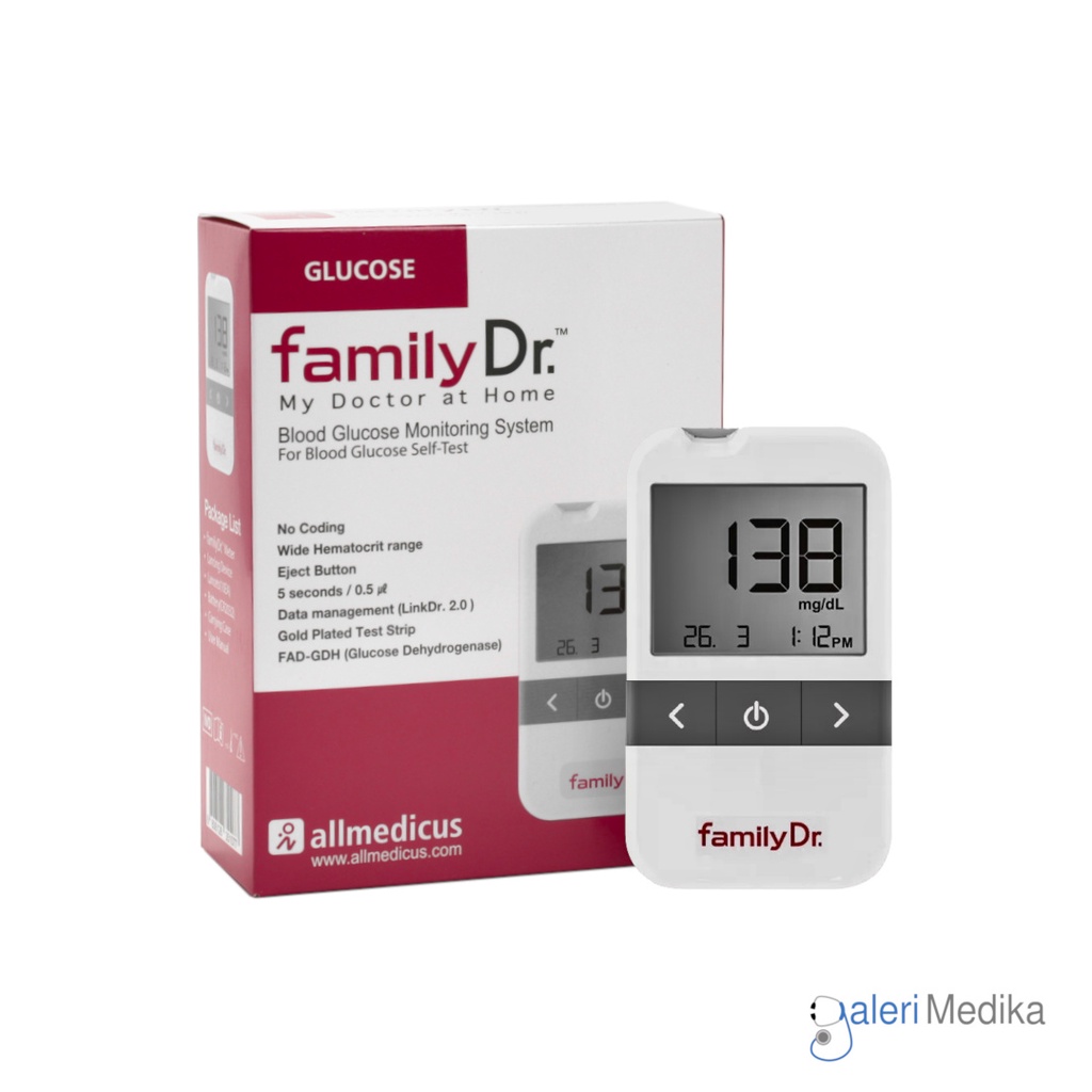 FamilyDr Alat Cek Gula Darah - Blood Glucose Test