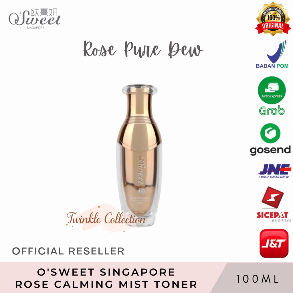 O'Sweet Rose Pure Dew Calming Mist Toner Wajah Osweet 100ml