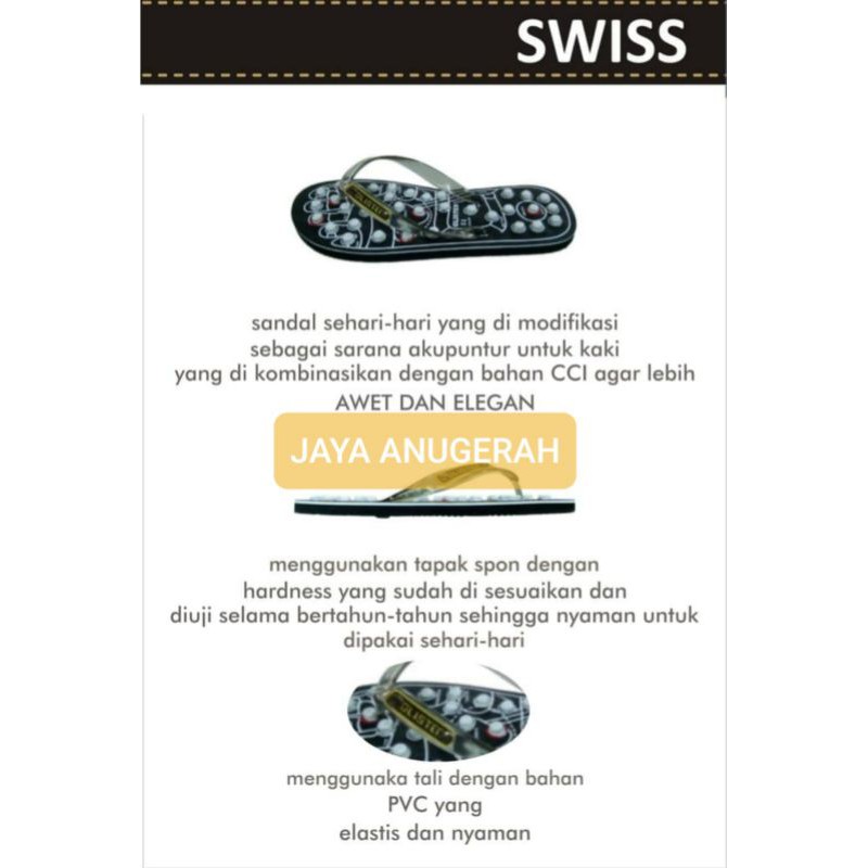 SANDAL KESEHATAN SANDAL TERAPI MERK GLISTEN SWISS