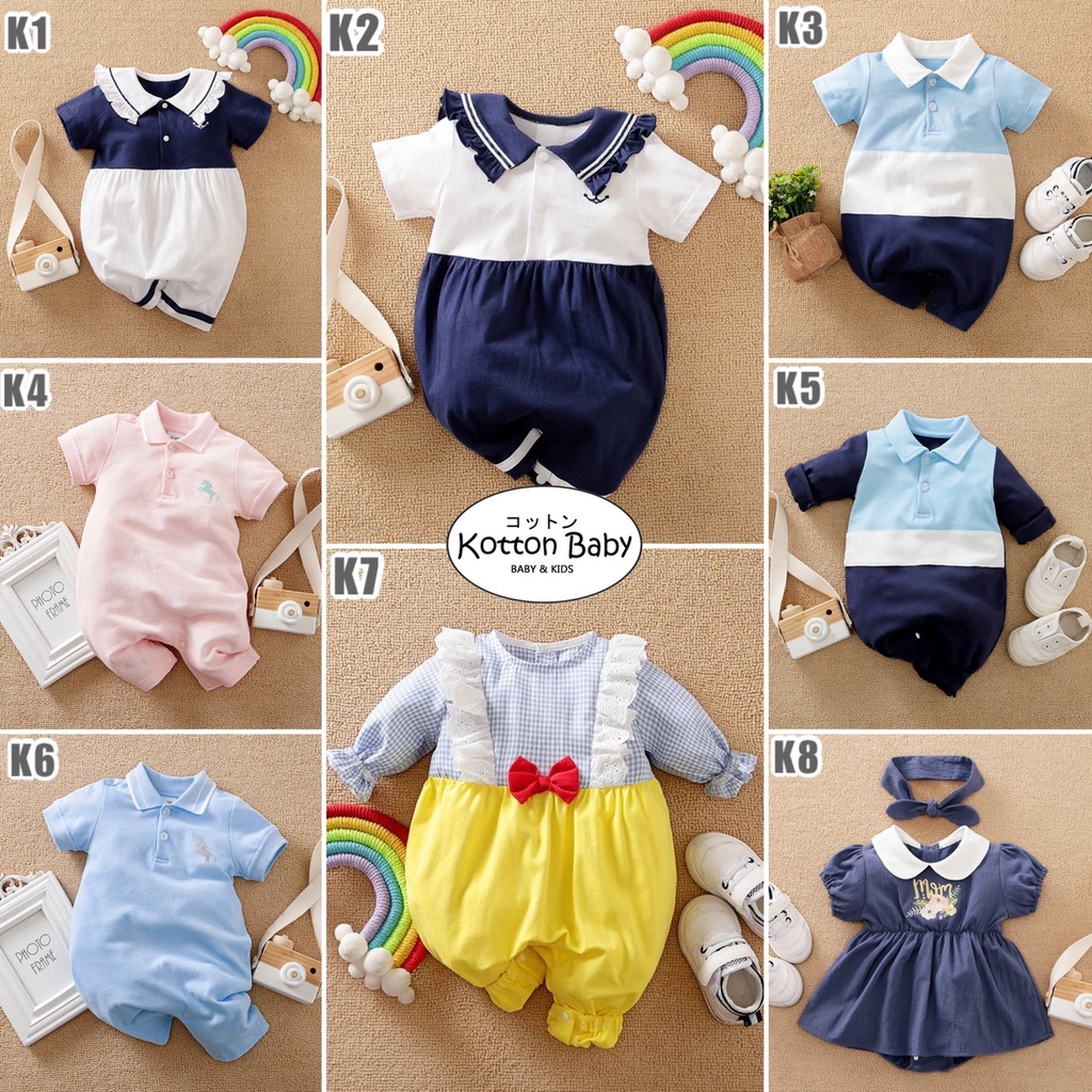 0-18bln PAKAIAN BAYI [Premium impor] BAJU ANAK JUMPER JUMPSUIT ROMPER catalog YY K