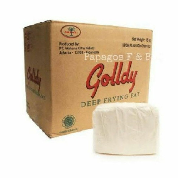 

Minyak Padat / Beku / Minyak Donat Golldy repck 500 gr / gram