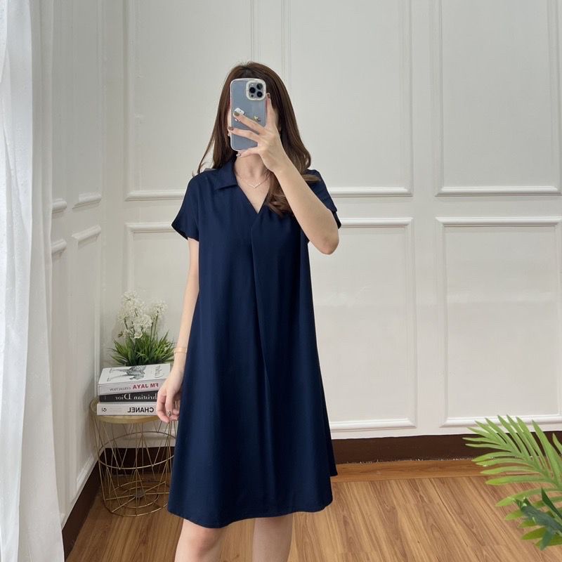 Toply shop Dres basic korea style