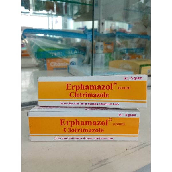 ERPHAMAZOL CREAM CLOTRIMAZOLE 5gram - KRIM GATAL KUDIS JAMUR