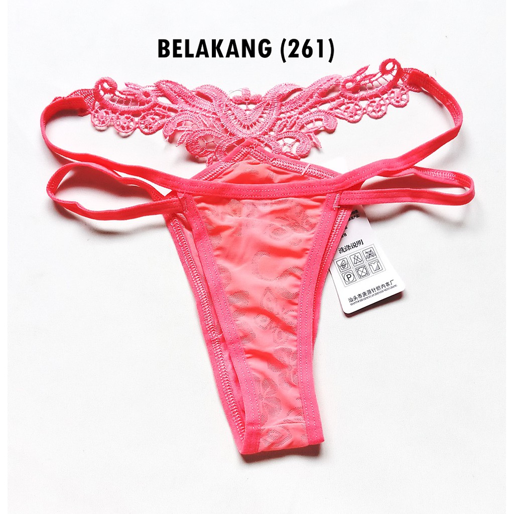 - Satuan - G-String Wanita / Sexy Lace G-String / Celana Dalam Wanita