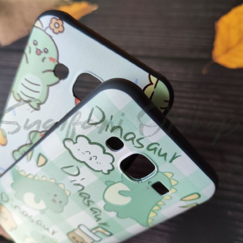 Case Dino Samsung J5 2015 / Galaxy J5 2015 / J500 Softcase Karakter Dinosaurus