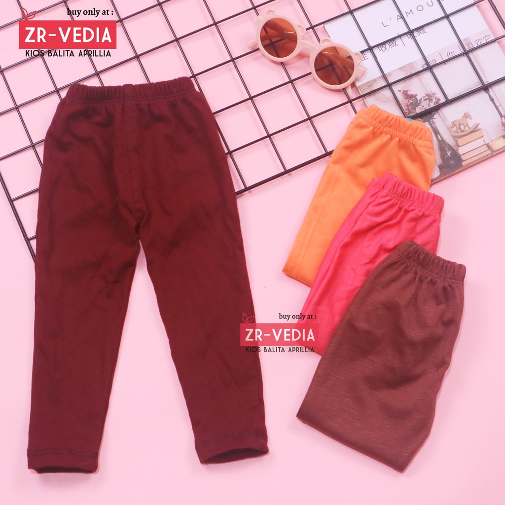 Legging Polos Bayi 3-12 Bulan / Bahan Kaos Celana Baby Anak Perempuan Panjang Grosir Murah